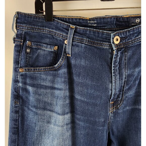 AG Adriano Goldschmied Jeans Mens 36x31 Everett Slim Straight Blue - Picture 3 of 11
